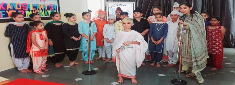 Drishti School celebrated Gandhi Jayanti with a heartfelt presentation by students of class IV 2