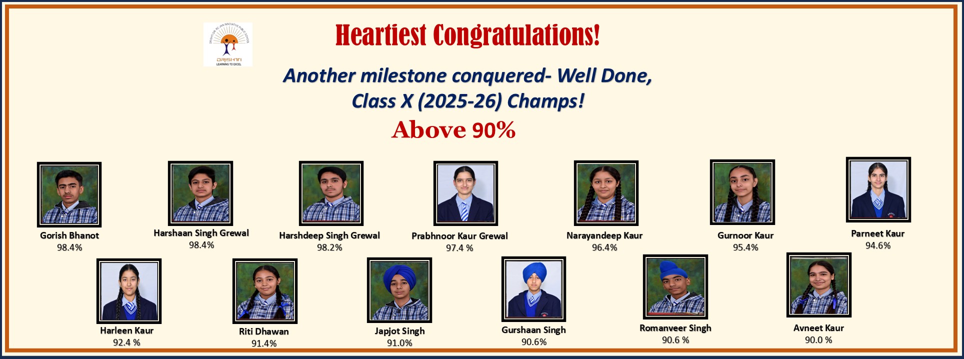 above 90 class X 2025-26 - website